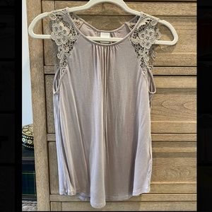 H&M crochet detail blouse, XS